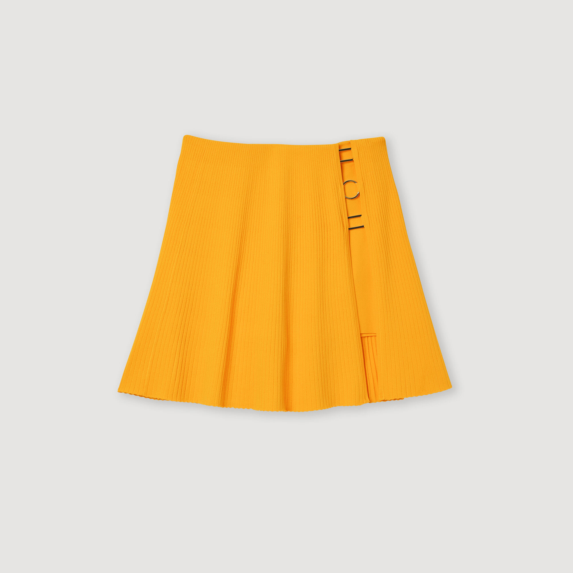 Korte tricot rok met versiering