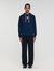 Sweatshirt met leren patch