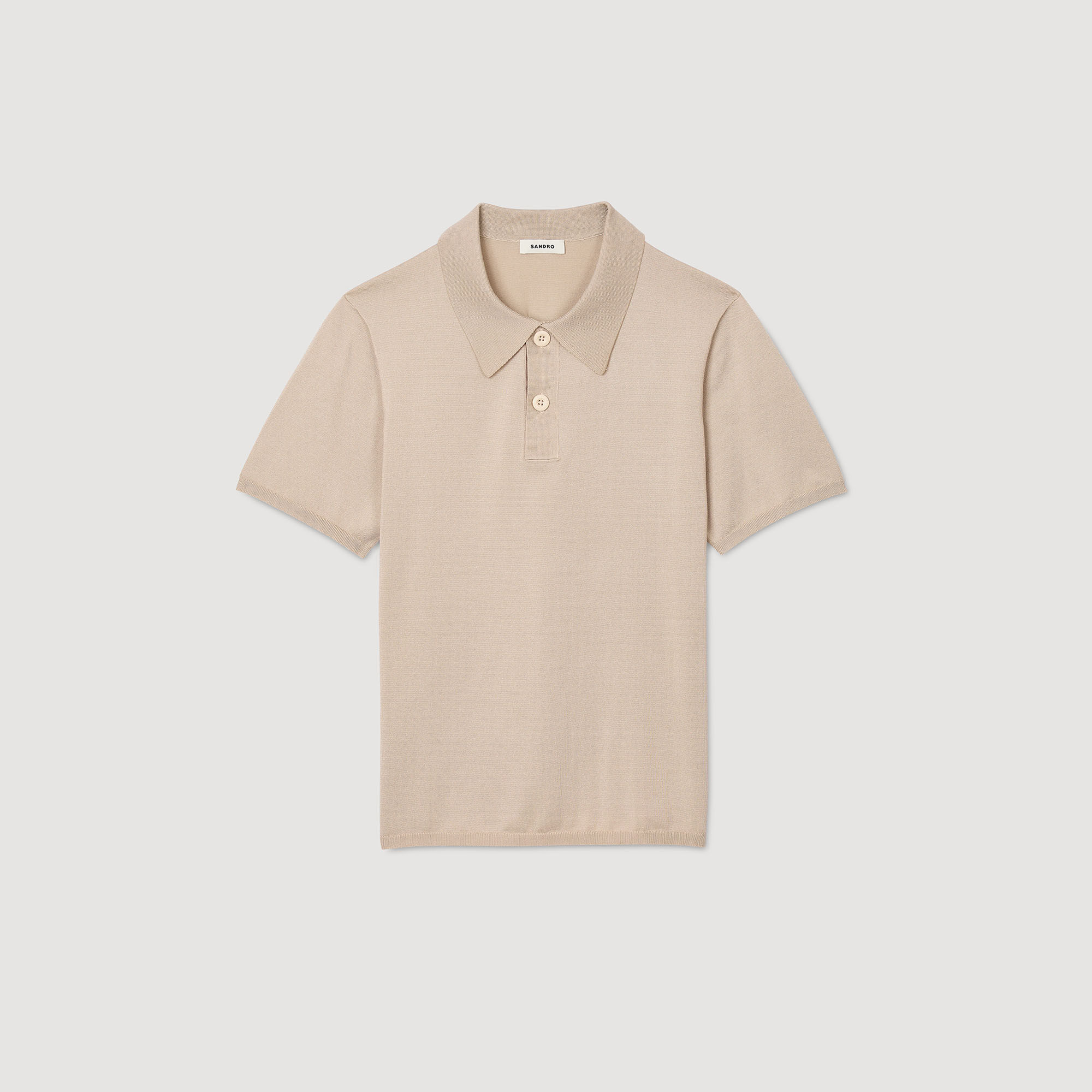 Tricot poloshirt met korte mouwen