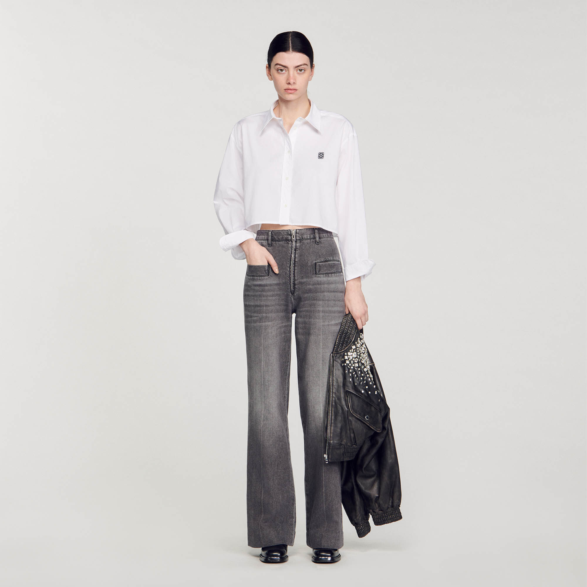 Chemise blanche sandro outlet