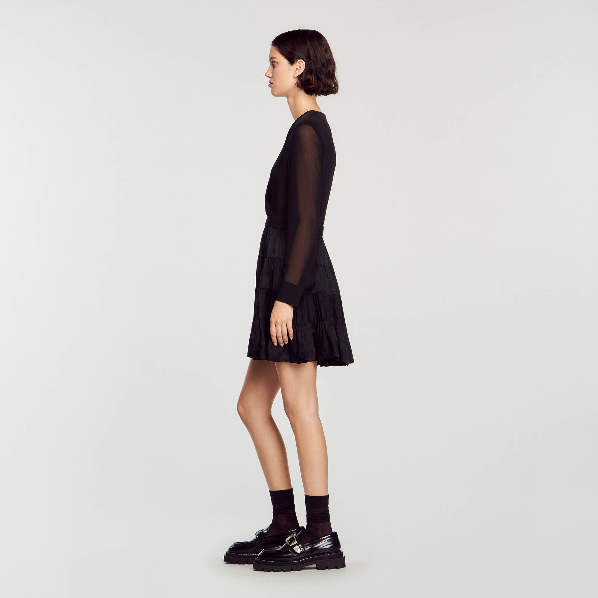 Petite robe courte fluide discount