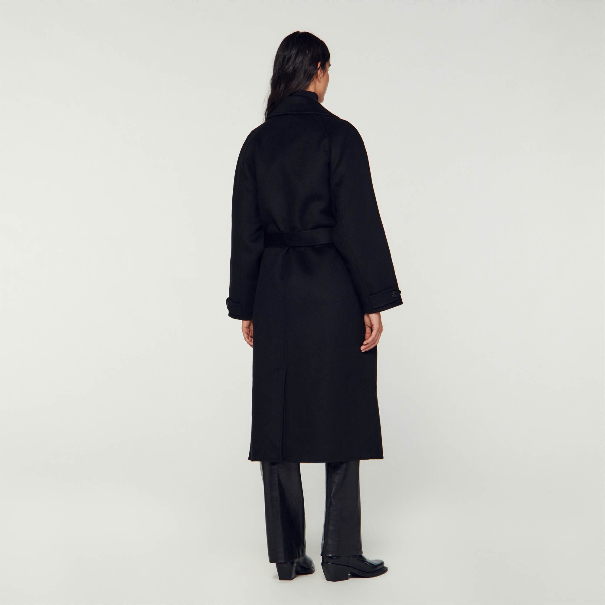 Manteau sandro femme noir new arrivals
