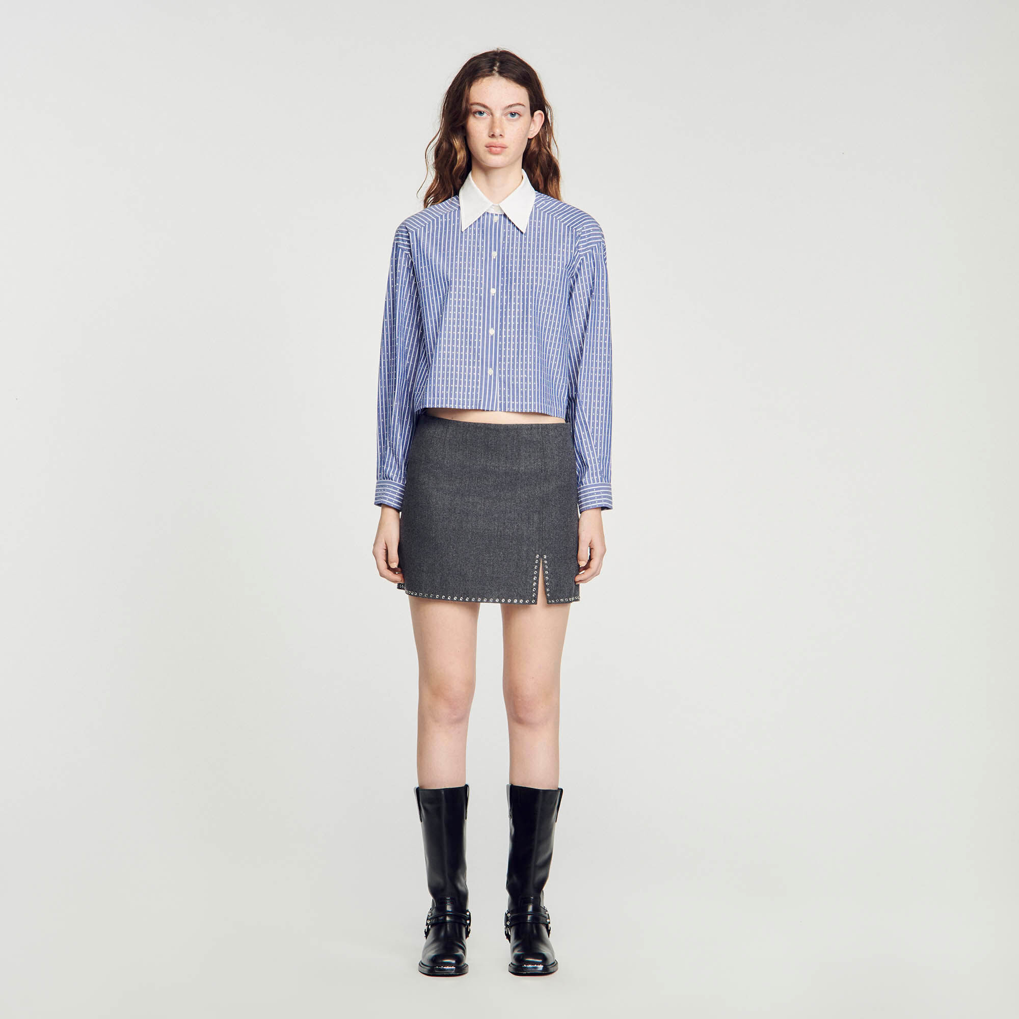 Mini rok met split store