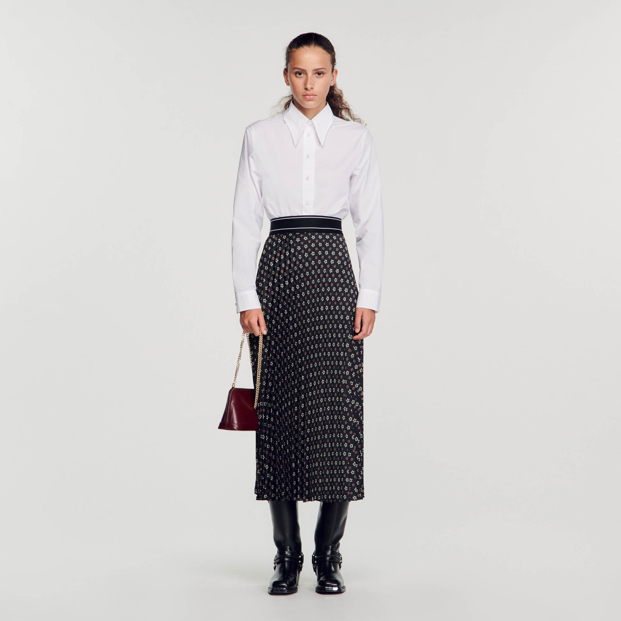 Jupe sandro rouge top