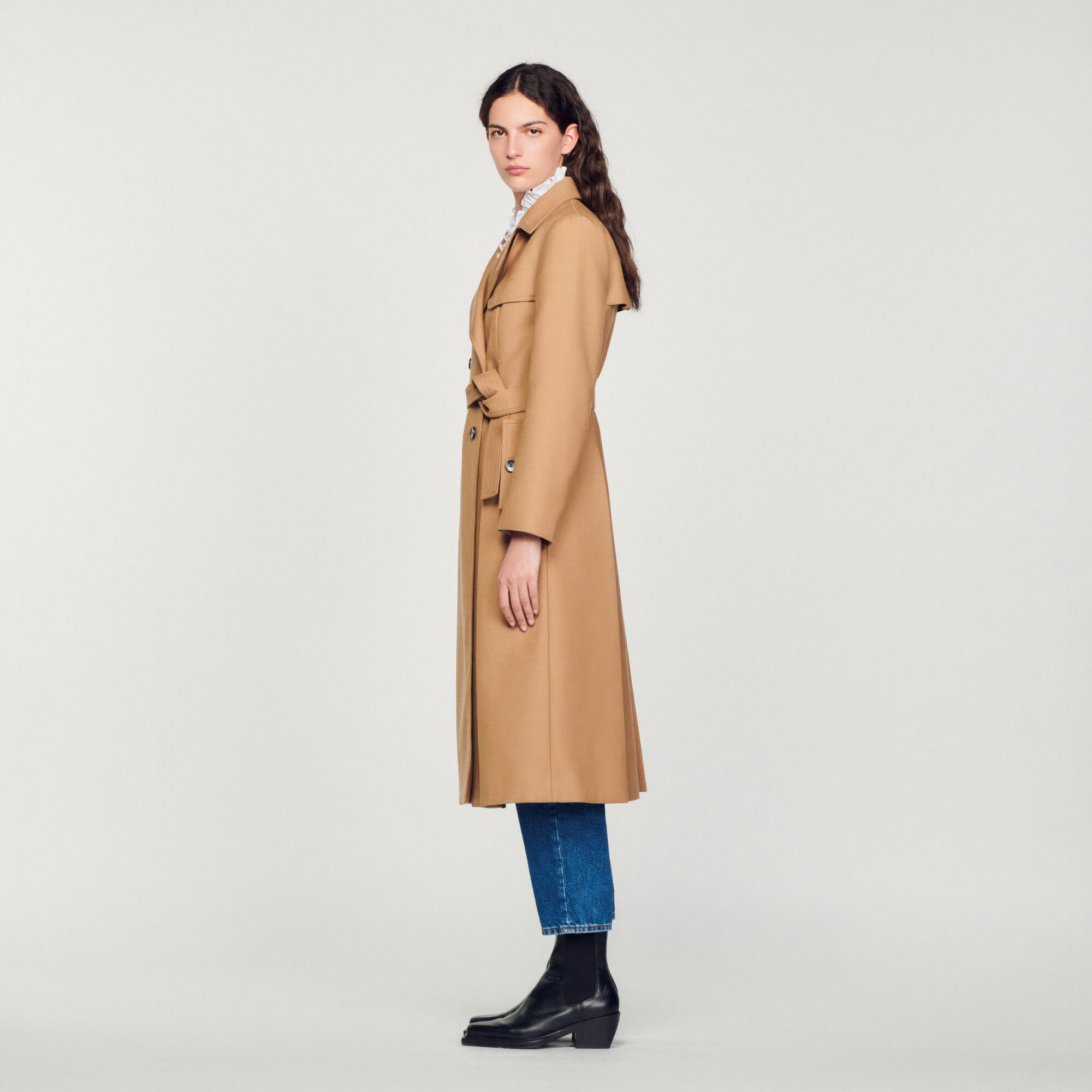 Long manteau best sale camel femme