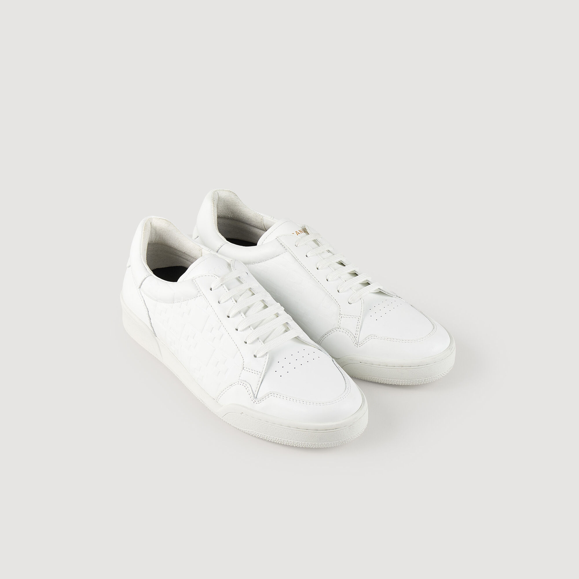 Sneakers en cuir emboss square cross SHACH00899 HToutes les