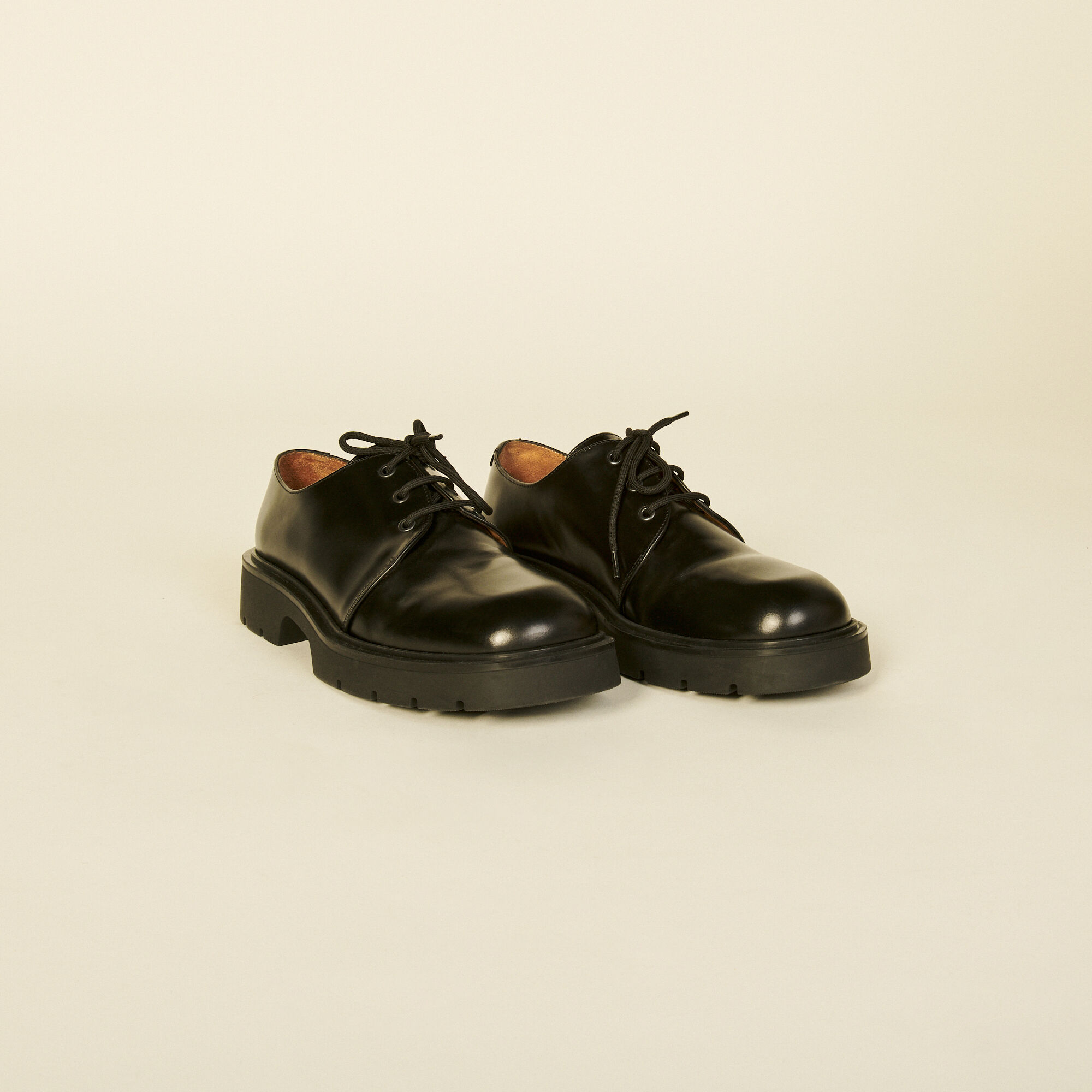 Derby met dikke zolen SHACH00449 Noir Alle Selectie Sandro Parijs