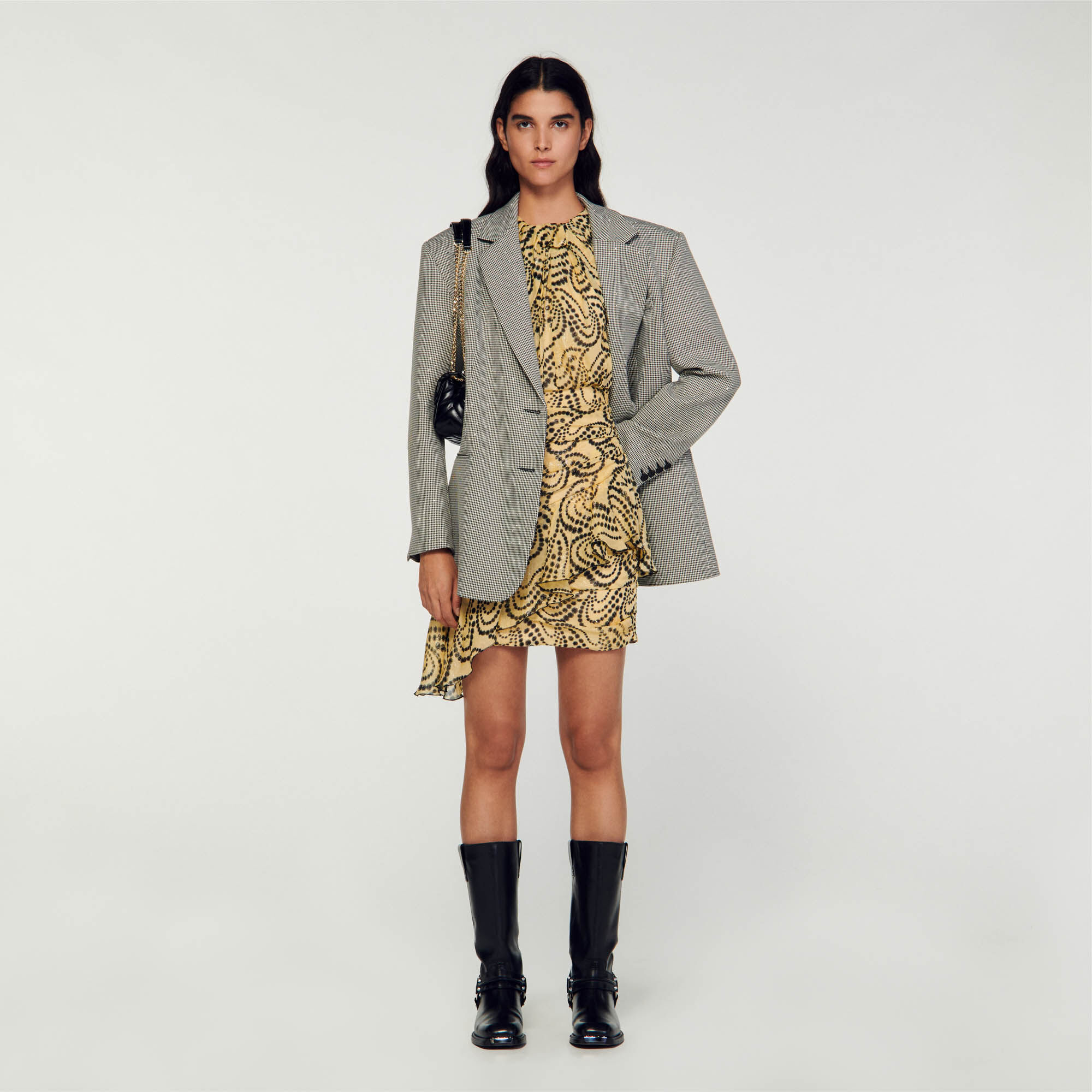 Asymmetrische jurk met Paisley print