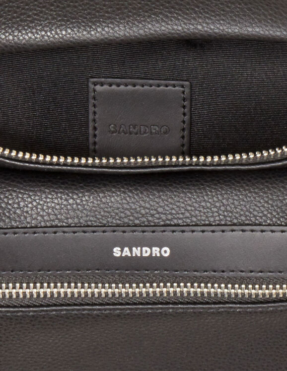 Vergelijken portemonnee doorboren Heuptas SHASA00858 Noir - Alle lederwaren | Sandro Parijs