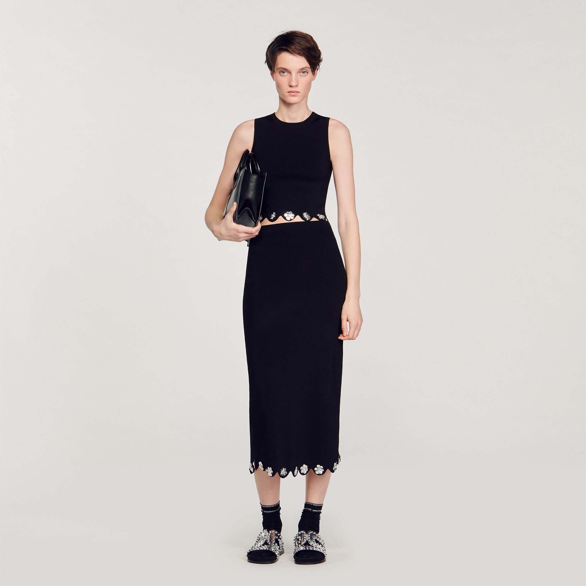 Lange tricot rok