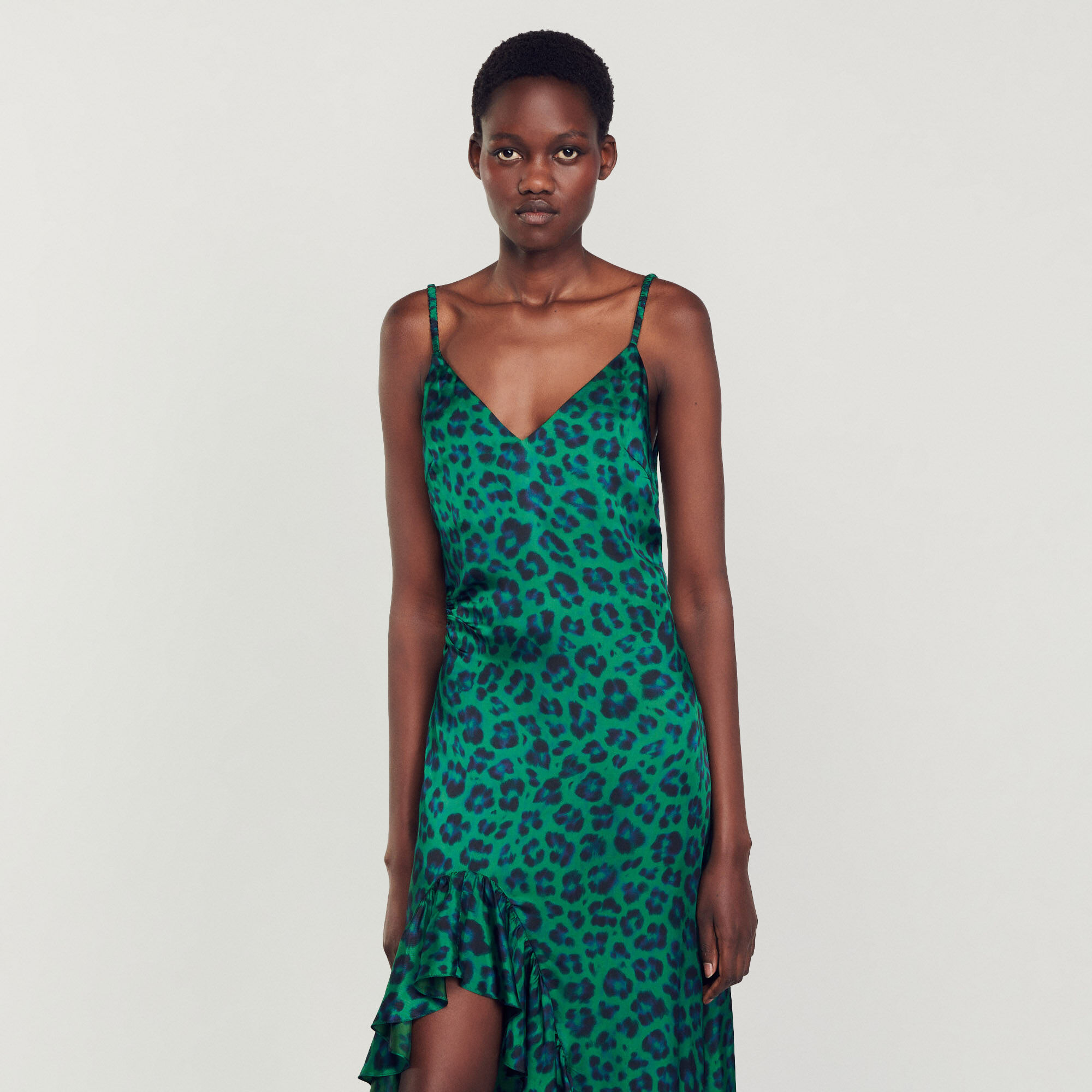 Sandro jurk sale groen