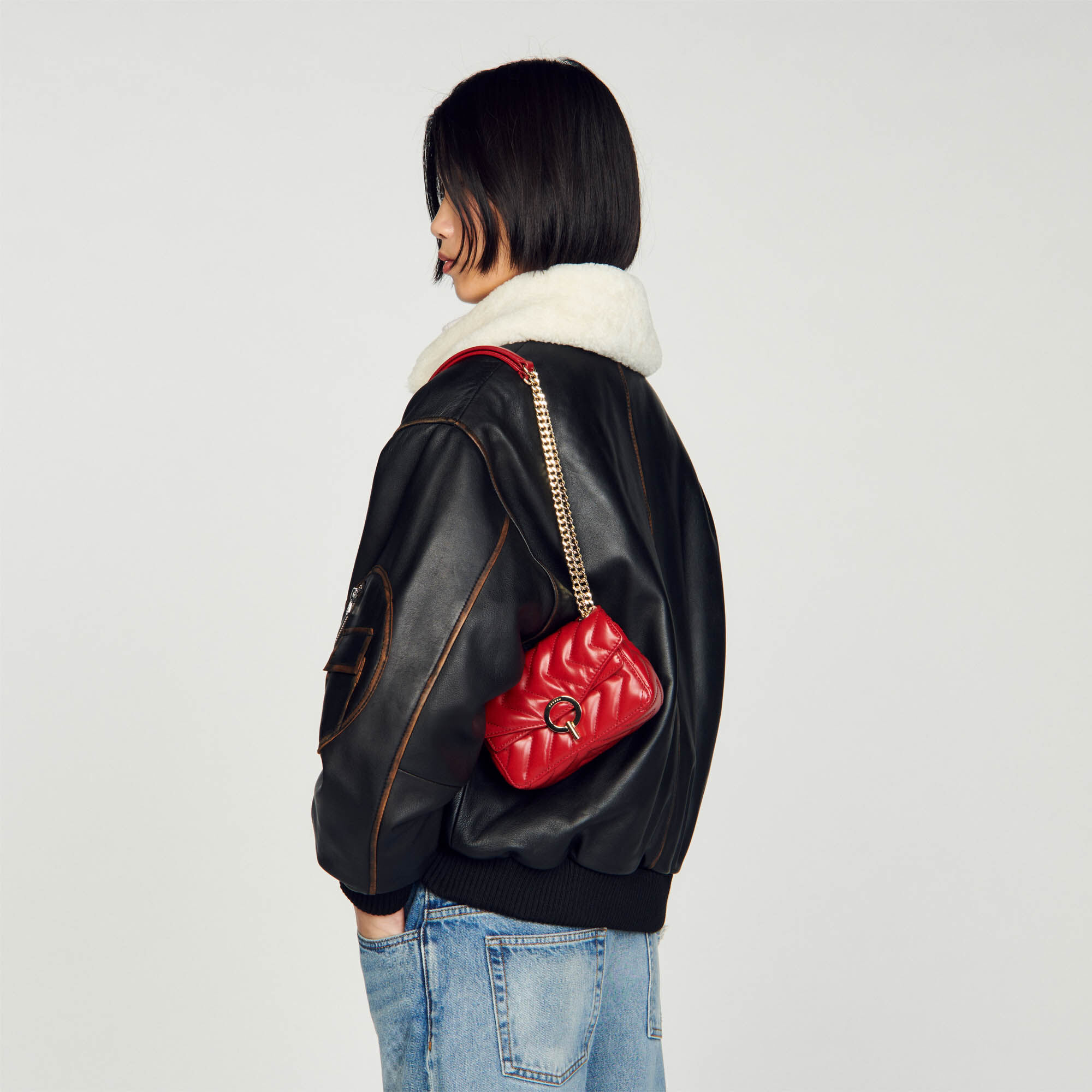 Sac sandro deals rouge