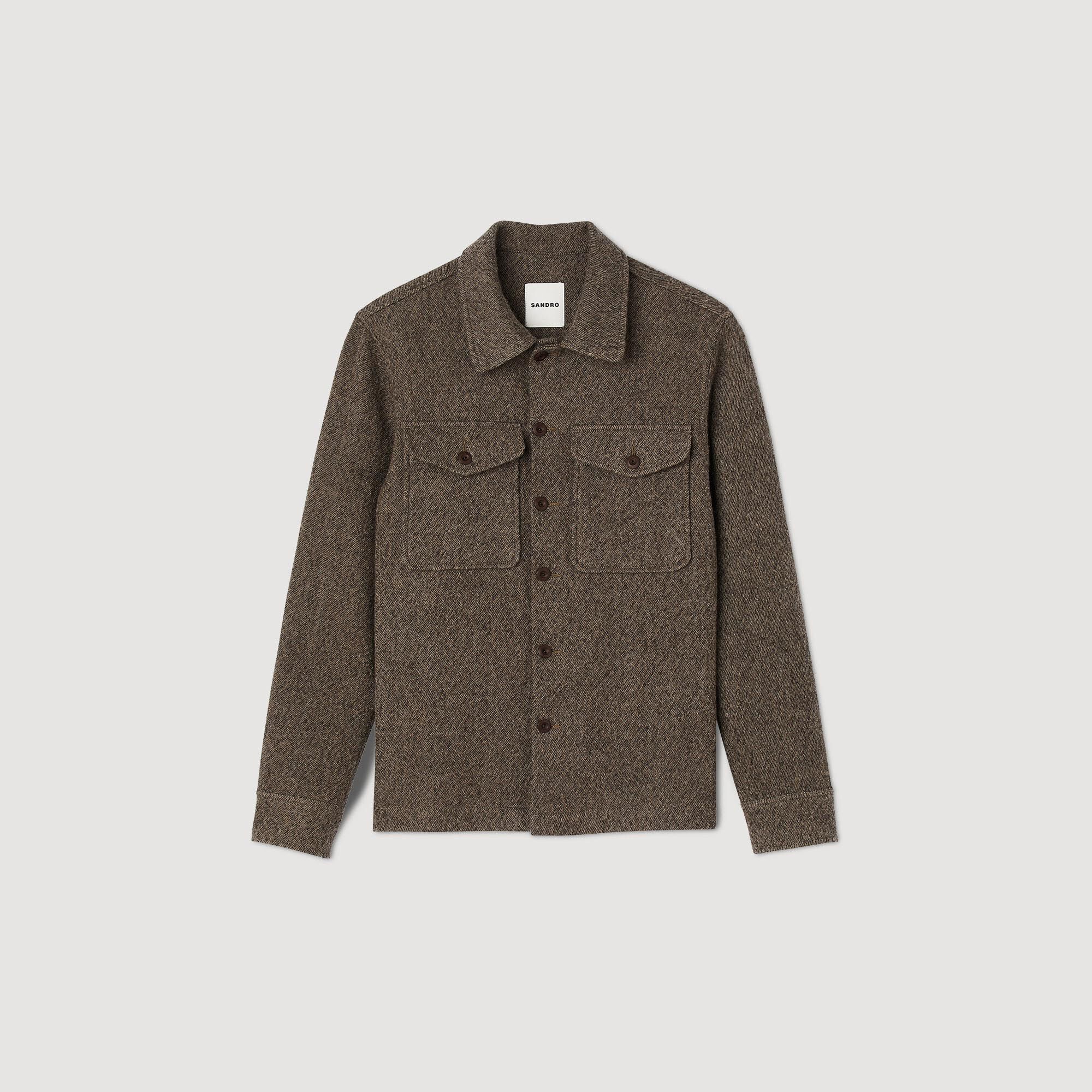 Overshirt heren sales wol