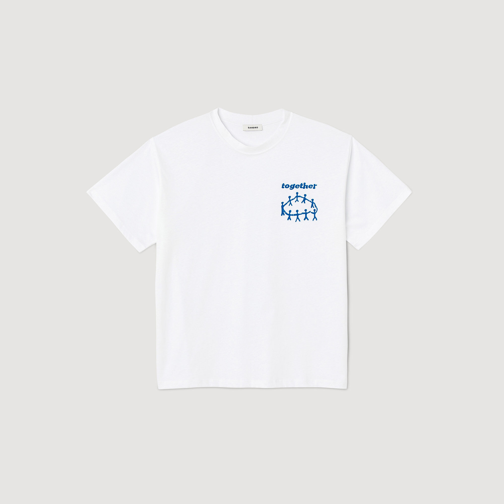 Sandro t shirt hot sale heren